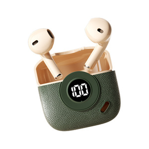 Đúng Không Dây Hiển Thị Kỹ Thuật Số <span class=keywords><strong>Bluetooth</strong></span> Earbuds Hi Fi Âm Thanh Tuổi thọ Pin Dài Sạc Trường Hợp Mini Tai Nghe Di Động - Product Image 6