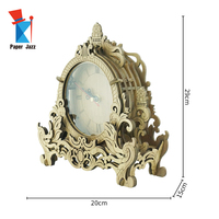 Horloge-puzzle 3D en bois créative, jouet éducatif avec design décoratif, certifiée EN71, idéale pour les cadeaux
