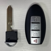 Clé intelligente LAUNCH LS4-NISN-01 compatible avec Nissan, clé de remplacement, carte intelligente, 4 boutons