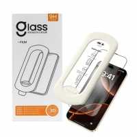 Protection d'écran en verre trempé HD anti-rayures et anti-poussière 9H avec kit d'installation rapide pour iPhone 13 14 15 16 17 18 Pro Max Plus