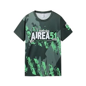 T-shirt Area 51 Trampoline Arena pour homme, séchage rapide, manches courtes, impression par sublimation, polyester, design camouflage - Product Image 1
