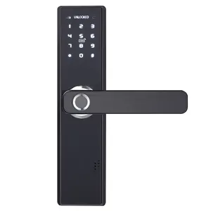 Lanbon WiFi Smart Door Lock con telecomando elettronico digitale impronta digitale APP password sistema di sicurezza automatico