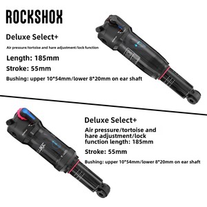 Suspensión de Aire ROCKSHOX, Eje de 230 mm, 185 mm, Amortiguador Trasero para Bicicleta de Suspensión Total, Deluxe Select China - Product Image 3