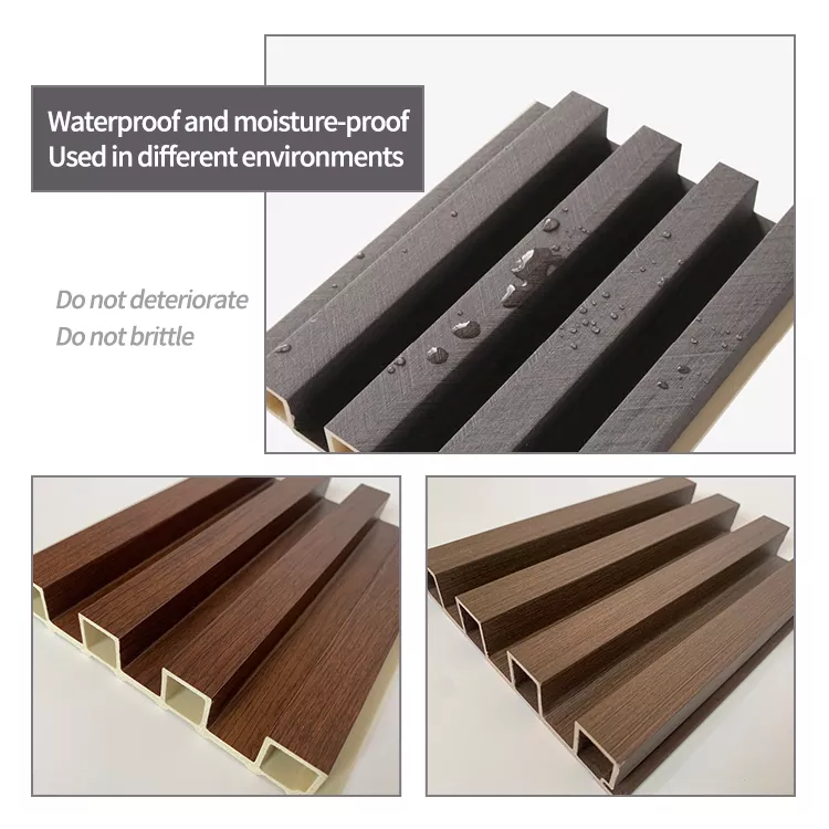 Wood Substitute WPC Louvered Fluted Wall Panels Elegant Versatile