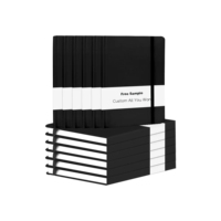 Carnet en cuir personnalisé avec logo imprimé A4 A5 A6 A7 pour les étudiants, agenda, journal, carnet à couverture rigide en cuir PU