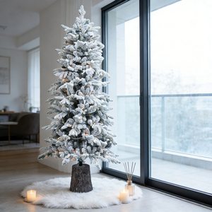 Árbol <span class=keywords><strong>de</strong></span> <span class=keywords><strong>Navidad</strong></span> Artificial Preiluminado <span class=keywords><strong>de</strong></span> PVC <span class=keywords><strong>Completo</strong></span> con Efecto <span class=keywords><strong>de</strong></span> Nieve <span class=keywords><strong>de</strong></span> 4 pies, 6 pies, 7 pies, 7.5 pies y 10 pies para Decoración - Product Image 4