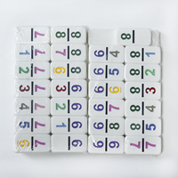 Jeu de dominos en gros professionnel Double Six couleurs ensemble de points dominos avec jeu de boîte en fer blanc de haute qualité