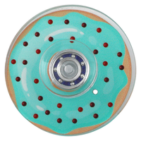 Mini jouet tourne-disque en forme de beignet, thème donut, vente en gros, jouet économique pour cadeaux de fête, prix de carnaval, récompenses en classe, cadeau gratuit pour boulangerie