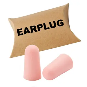 Tapones desechables de espuma para los oídos, embalaje personalizado, Ultra suaves, para dormir