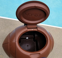 Refroidisseur en plastique HS Boule 50L Coffre à glace avec roues Gardez le vin et les boissons Refroidisseur roulant avec logo promotion