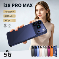 Nouveau Téléphone 2026 18 Pro Max Vente en Gros Original Débloqué Smartphone 5G 16+1 To RAM/ROM Écran OLED HD 7,3 pouces Double SIM