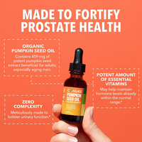 Huile de graines de citrouille pressée à froid OEM – Complément alimentaire en gouttes liquides pour la santé des cheveux, de la prostate et le soutien hormonal
