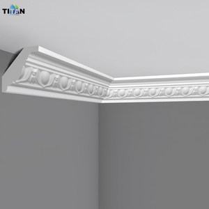 Moulures Décoratives Étanches Style Européen, <span class=keywords><strong>Corniche</strong></span> de Plafond en Plâtre de Gypse, Design pour Villa - Product Image 1