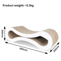 Planche à gratter pour chat Amazon moderne en forme de 8 oreiller Petfusion ondulé transfrontalier populaire incontournable plusieurs tailles