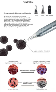 Appareil portable de nettoyage du visage à 4 têtes, peeling au carbone, élimination des points noirs, picoseconde-lasersings, machine d'élimination des tatouages - Product Image 4
