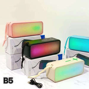 Haut-parleur sans fil portable BT5.0 avec éclairage LED RVB, mini haut-parleur passif en plastique 3W, lecteur de musique <span class=keywords><strong>MP3</strong></span> stéréo portable - Product Image 2