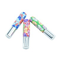 Bouteille de parfum en verre de poterie douce carrée de 10ml avec bouchon à vis bouteilles vides en vrac pour parfum et diffuseur faux cils