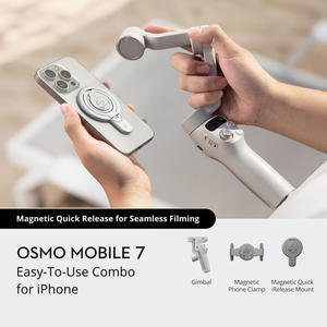 Estabilizador de Gimbal Portátil <span class=keywords><strong>Osmo</strong></span> <span class=keywords><strong>Mobile</strong></span> 7 para iPhone, Batería de 3350 mAh, Trípode de 67 mm, Diseño Magnético, Seguimiento Activo, Portátil, Plástico y Metal - Product Image 6