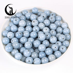 Zhe Ying 6mm 8mm 10mm perles <span class=keywords><strong>de</strong></span> pierre d'angélite cristal <span class=keywords><strong>de</strong></span> guérison perles d'angélite <span class=keywords><strong>de</strong></span> pierres précieuses en vrac - Product Image 5
