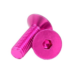 Pernos de máquina hexagonales avellanados de aleación de aluminio anodizado brillante M4 M5 M7 para montaje de equipos electrónicos - Product Image 2