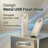 Clés USB 2.0 en métal personnalisées en gros à bas prix, 2 Go-64 Go, garantie 5 ans, marque OEM/ODM, vente en gros