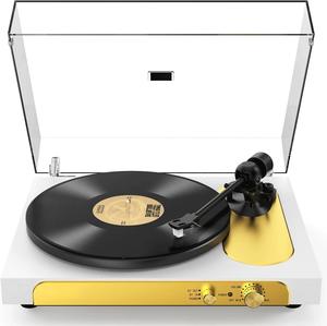 Tourne-disque tout-en-un avec son Hi-Fi, plateau antidérapant et stylet MM - Product Image 2