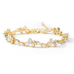 Lacole BP5033 2022 para mujer cadena ajustable circón encanto pulsera Tenis - Product Image 6
