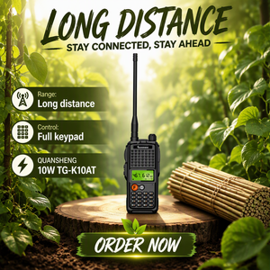 Radio bidirectionnelle HAM QUANSHENG TG-K10AT, best-seller, <span class=keywords><strong>talkie</strong></span>-<span class=keywords><strong>walkie</strong></span> 10W 4000mAh LCD - Product Image 1