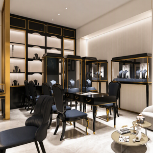 ร้านขายเครื่องประดับแบล็คโกลด์มอลล์ ออกแบบและผลิตตู้โชว์เครื่องประดับหรูหราตามสั่ง - Product Image 5