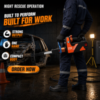 Outil d'extrication de véhicule, écarteur hydraulique de secours d'urgence, auto-verrouillant, avec éclairage de travail LED, résistant aux hautes et basses températures