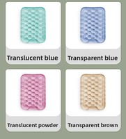 Support de poignet en silicone transparent pour tapis de souris, support de main pour clavier, tapis de clavier imperméable pour bureau, vente en gros