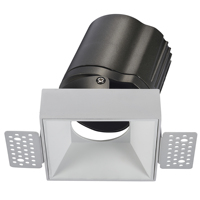 2024 prêt à expédier ETL mat blanc mat noir simple Double Triple sans garniture Downlight 12W 3 ''75mm