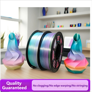 เส้นใยพิมพ์ 3 มิติ Rainbow Silk PLA ขนาด 1.75 มม. น้ำหนัก 1 กก. เป็นมิตรกับสิ่งแวดล้อม หลายสี ผิวมันเงาเรียบเนียน สำหรับงาน DIY ตกแต่งศิลปะ - Product Image 5