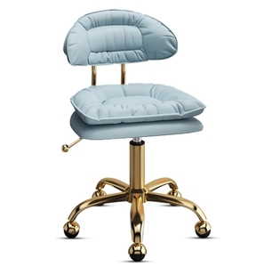 Silla de peluquero de cuero ajustable, ruedas giratorias para suelo, muebles de salón con Base cromada para sala de estar, peluquerías, salones de belleza - Product Image 4