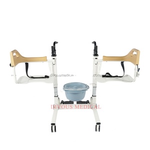 Silla de Ruedas Ajustable con Ruedas Silenciosas para Cuidado en el Hogar, con Función de Transferencia de Pacientes y Elevación para Baño y Ducha - Product Image 3