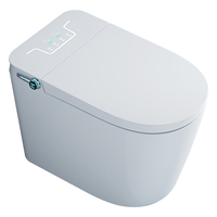 Nouveau style WC intelligent pour la maison, toilette électronique en céramique avec capteur de chasse d'eau automatique et bidet intégré