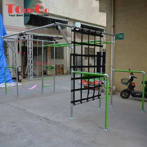 Kit de Equipamiento de Entrenamiento de Obstáculos Ninja Warrior para Niños con Slackline y Barras Colgantes - Product Image 6