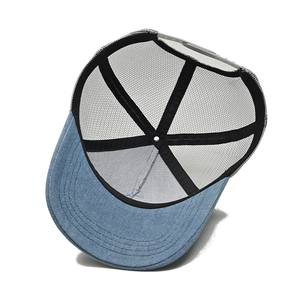 Gorra de malla Richardson personalizada de fábrica OEM 112 ala azul denim impresión personalizada proceso de sublimación gorra de conductor de camión para hombre - Product Image 6