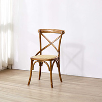 Chaises de salle à manger en rotin empilables modernes à dossier croisé pour événements en plein air, fêtes, hôtels, mariages, banquets, restaurants