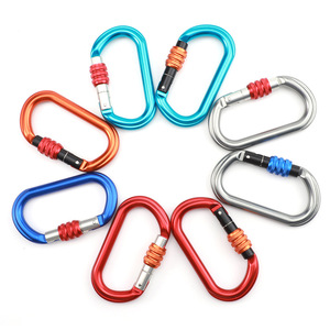 Hight Quality Locking Climbing Carabiner <b>Hook</b> <b>Clips</b> Camping Survival EDC Climb Carabiner for Hammocks Camping - Product Image 5