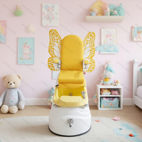 Furnitur Salon kuku kecantikan, kursi manikur pedikur anak-anak kecil dengan Jet kaki spiral elektrik