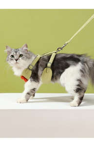 Correa para mascotas de dibujos animados más vendida, correa ajustable cómoda para exteriores, correa para gatos y perros con chaleco a prueba de Escape - Product Image 5