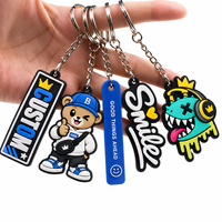 Porte-clés publicitaires personnalisés OEM/ODM pour entreprises, porte-clés en PVC 3D anime en gros pour promotion d'entreprise