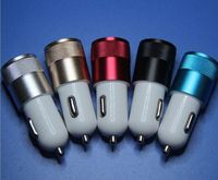 Harga Grosir Charger Mobil Mini Universal Dual USB PD 3.0 12W 5V 3.1A Charger Mobil 2-WAY BULLET dengan Proteksi OTP