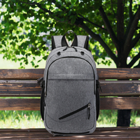 Sac à dos de basket-ball imperméable en tissu Oxford pour homme avec port de charge USB Sac d'école pour étudiant en ordinateur de 15.6 pouces