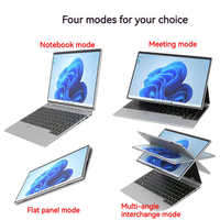 Laptop Tablet 2 in 1 Portabel Layar Sentuh 14 Inci Yoga Windows 11 Intel Celeron N95 RAM 16GB Merek Grosir