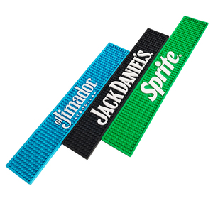 Customizable Rubber Bar Mat PVC <b>Silicone</b> Spill Mat Bar Runner Pub Rail Mat Drip Tray Non Slip Countertop <b>Pad</b> with Logo - Product Image 6