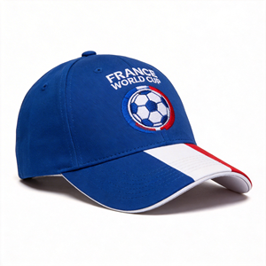Gorra de Béisbol de Algodón Ajustable para Adultos Unisex con Bordado de Logotipo Personalizado para Fanáticos del Fútbol - Product Image 1