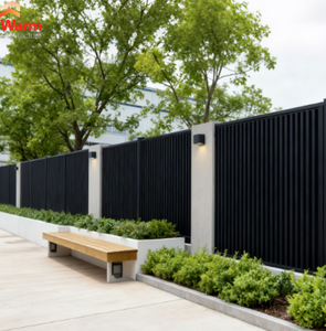 Pannelli per Recinzione da Giardino in Alluminio Rinforzato con Pali e Telaio Rinforzati Protegge Case, Scuole e Siti Industriali - Product Image 1