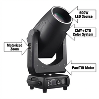 Projecteur LED professionnel IP65 600W pour scène extérieure, avec zoom linéaire et encadrement CMY CTO BSWP 4-en-1
